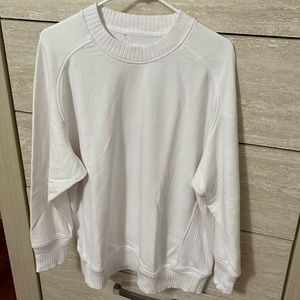 Aerie White Mens oversized sweater size small